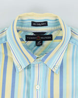 Vintage 2000's Tommy Hilfiger Small Embroidered Striped Shirt - S