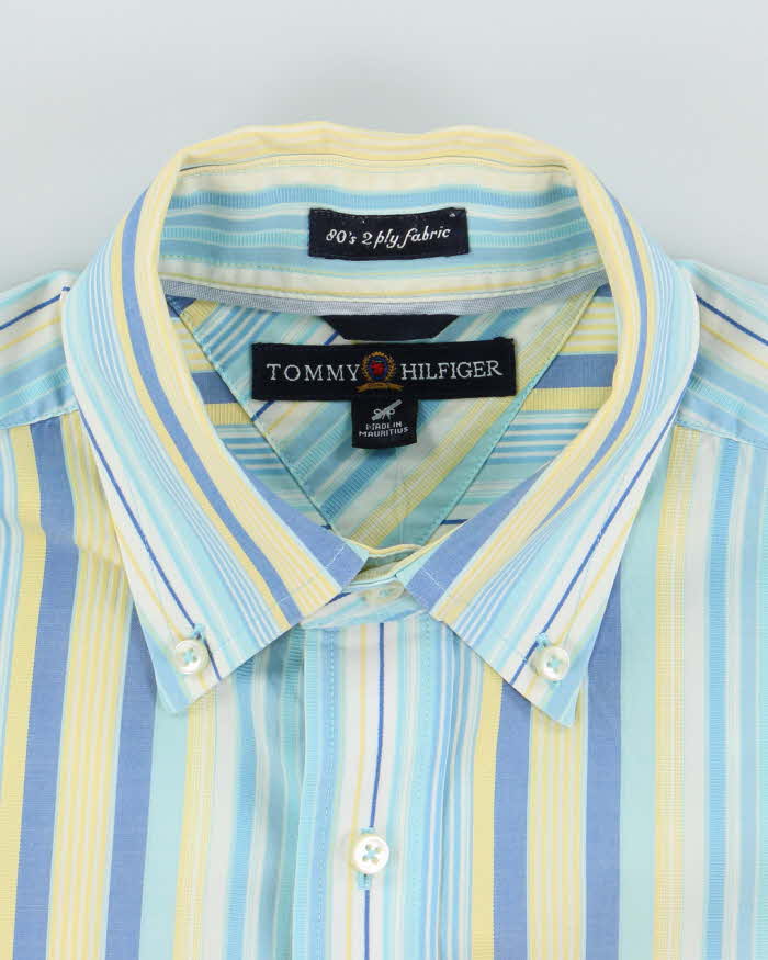 Vintage 2000's Tommy Hilfiger Small Embroidered Striped Shirt - S