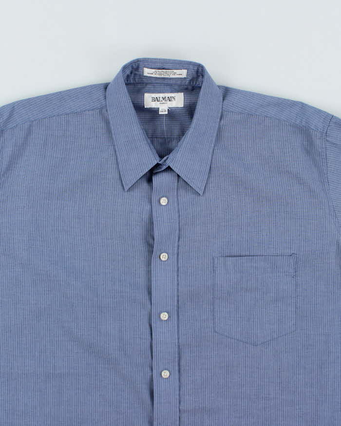 Vintage Balmain Striped Long Sleeve Shirt - L