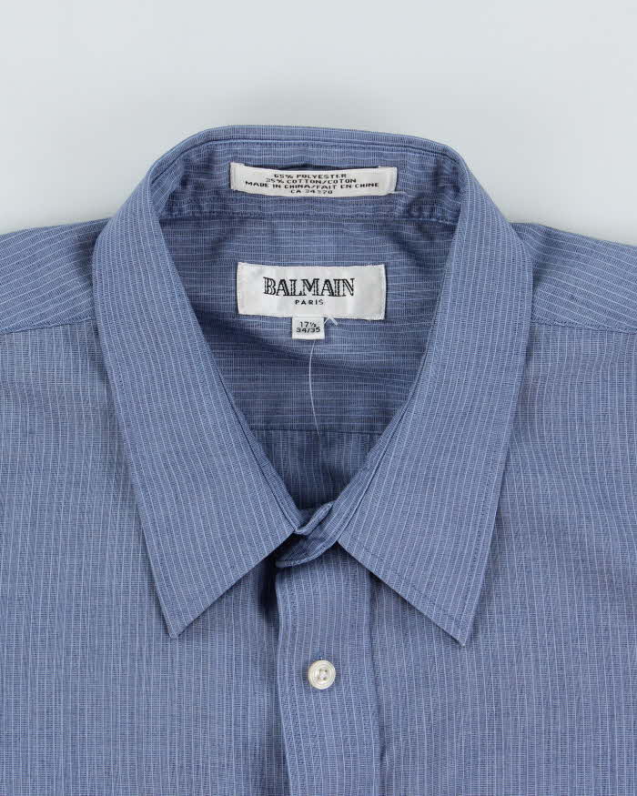 Vintage Balmain Striped Long Sleeve Shirt - L