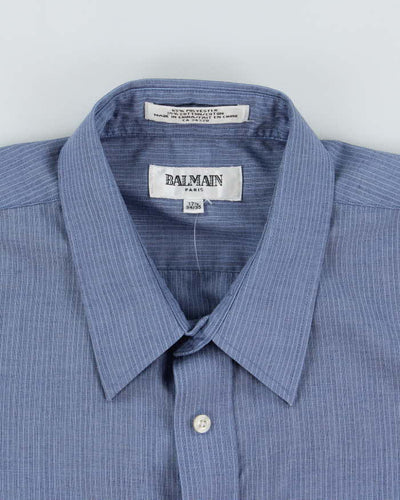 Vintage Balmain Striped Long Sleeve Shirt - L