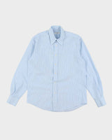 Vintage 90's Yves Saint Laurent Striped Long Sleeve Shirt - L