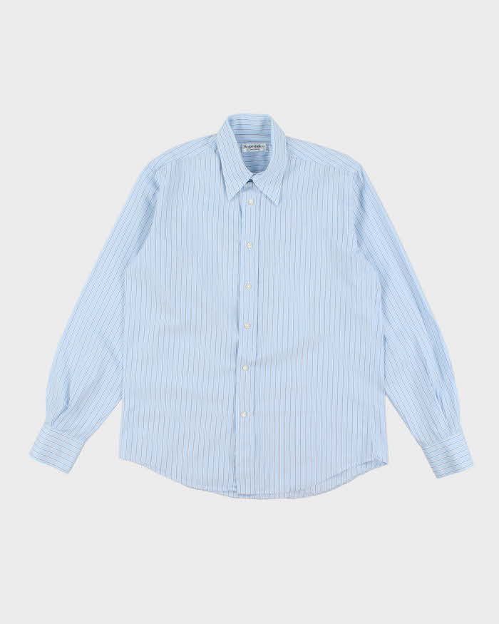 Vintage 90's Yves Saint Laurent Striped Long Sleeve Shirt - L