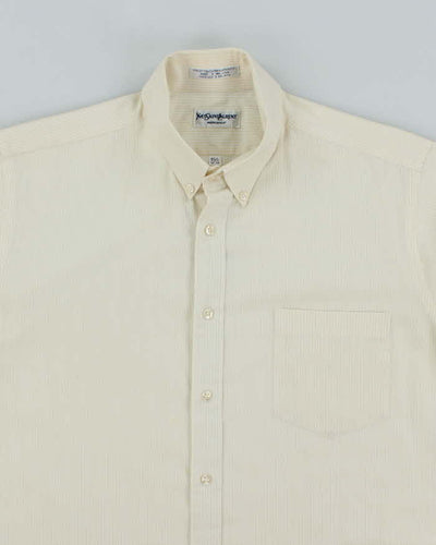 Vintage 90's Yves Saint Laurent Striped Long Sleeve Shirt - M