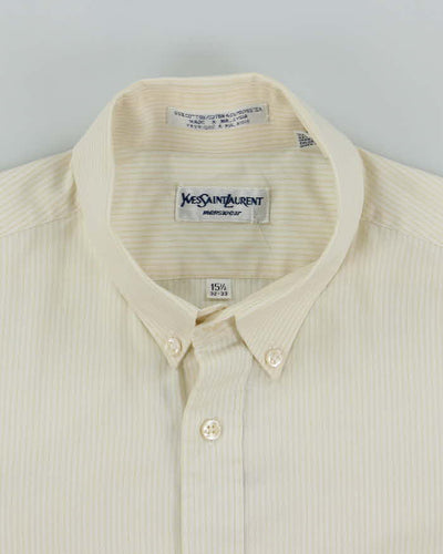 Vintage 90's Yves Saint Laurent Striped Long Sleeve Shirt - M