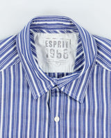 Vintage Y2K Esprit Striped Long Sleeve Shirt - L