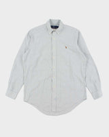 Vintage 2000's Ralph Lauren Heavyweight Striped Long Sleeve Shirt - L