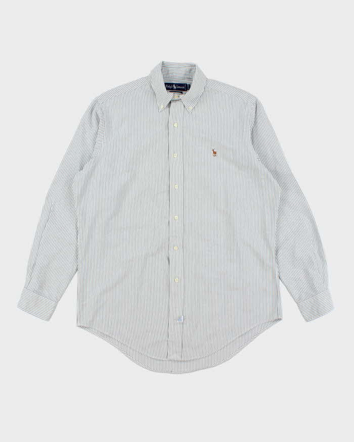 Vintage 2000's Ralph Lauren Heavyweight Striped Long Sleeve Shirt - L