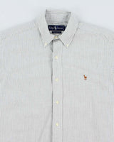 Vintage 2000's Ralph Lauren Heavyweight Striped Long Sleeve Shirt - L