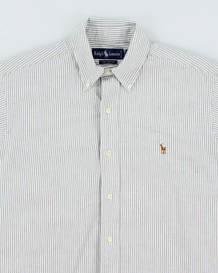 Vintage 2000's Ralph Lauren Heavyweight Striped Long Sleeve Shirt - L
