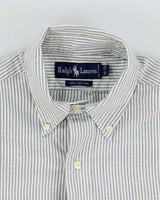 Vintage 2000's Ralph Lauren Heavyweight Striped Long Sleeve Shirt - L