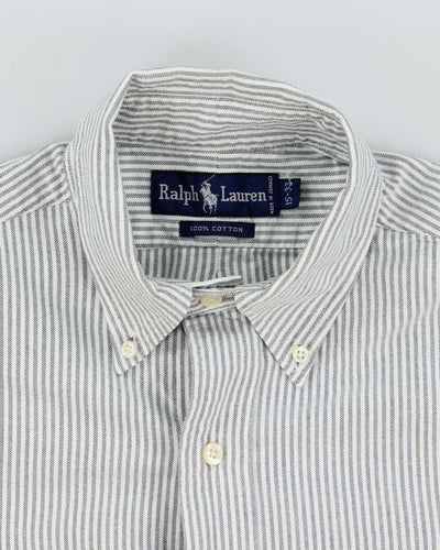 Vintage 2000's Ralph Lauren Heavyweight Striped Long Sleeve Shirt - L