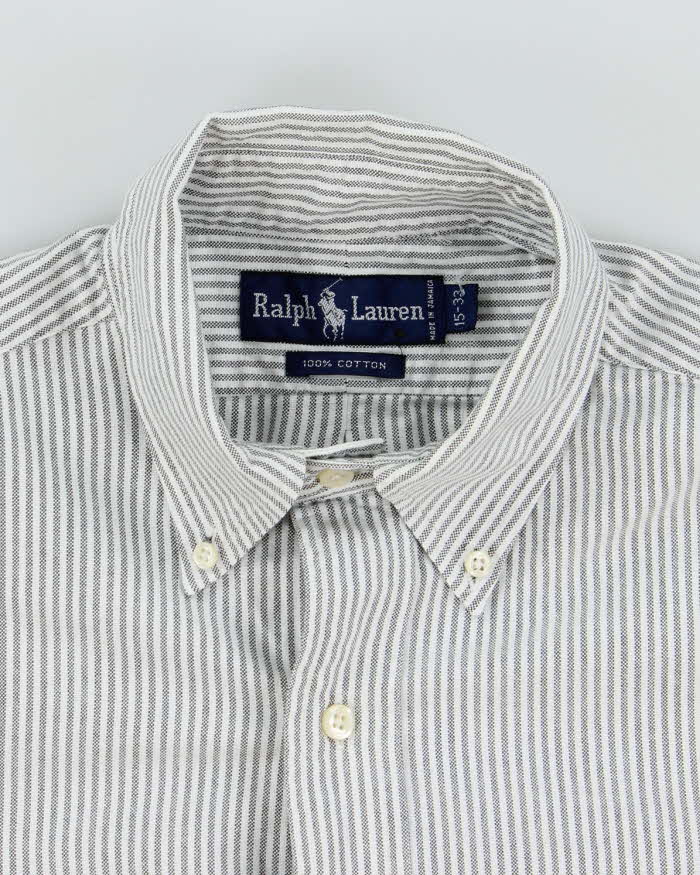 Vintage 2000's Ralph Lauren Heavyweight Striped Long Sleeve Shirt - L