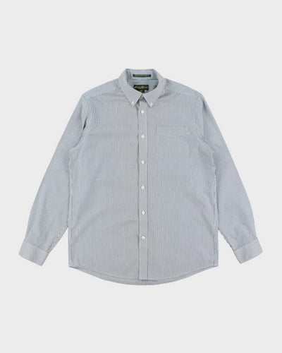 Vintage 2000's Eddie Bauer Heavyweight Striped Long Sleeve Shirt - M