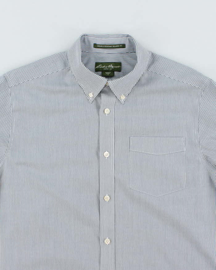Vintage 2000's Eddie Bauer Heavyweight Striped Long Sleeve Shirt - M