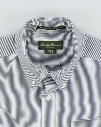 Vintage 2000's Eddie Bauer Heavyweight Striped Long Sleeve Shirt - M