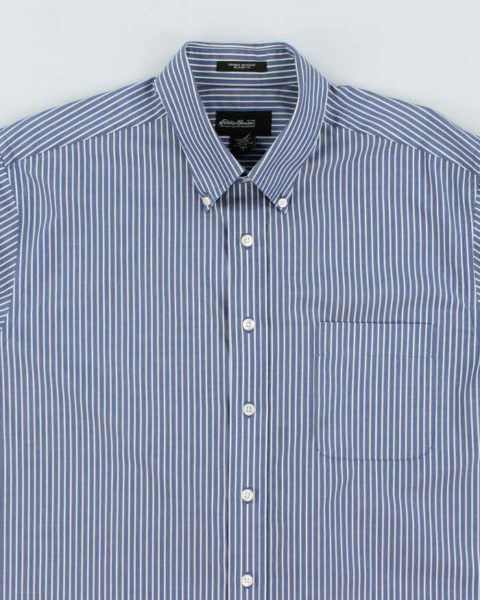 Vintage 2000's Eddie Bauer Oversized Striped Long Sleeve Shirt - L