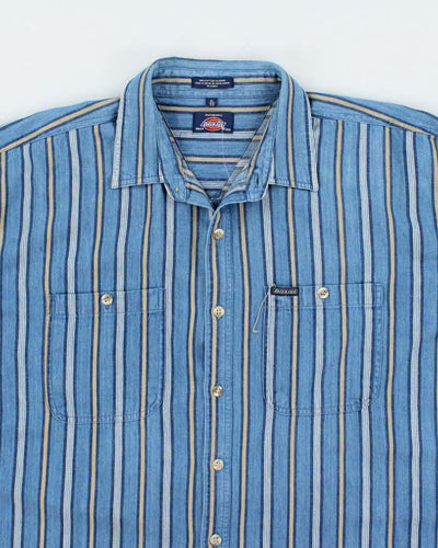 Vintage Dickies Loose Fit Oversized Striped Shirt - XL