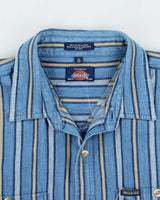 Vintage Dickies Loose Fit Oversized Striped Shirt - XL