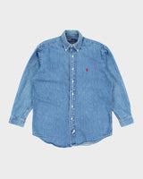 Vintage 2000's Ralph Lauren Medium Wash Denim Shirt - S