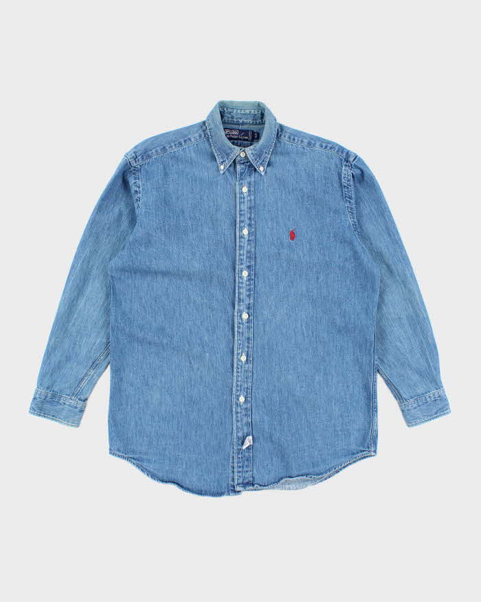 Vintage 2000's Ralph Lauren Medium Wash Denim Shirt - S