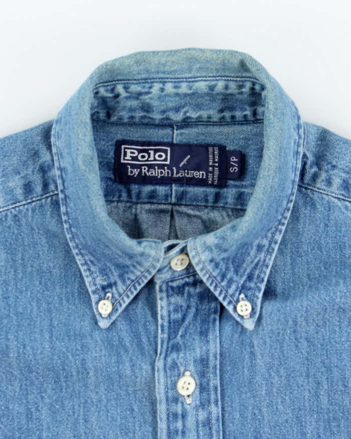 Vintage 2000's Ralph Lauren Medium Wash Denim Shirt - S
