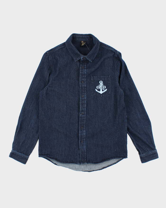Vintage 2000's OVO Dark Wash Denim Shirt - S