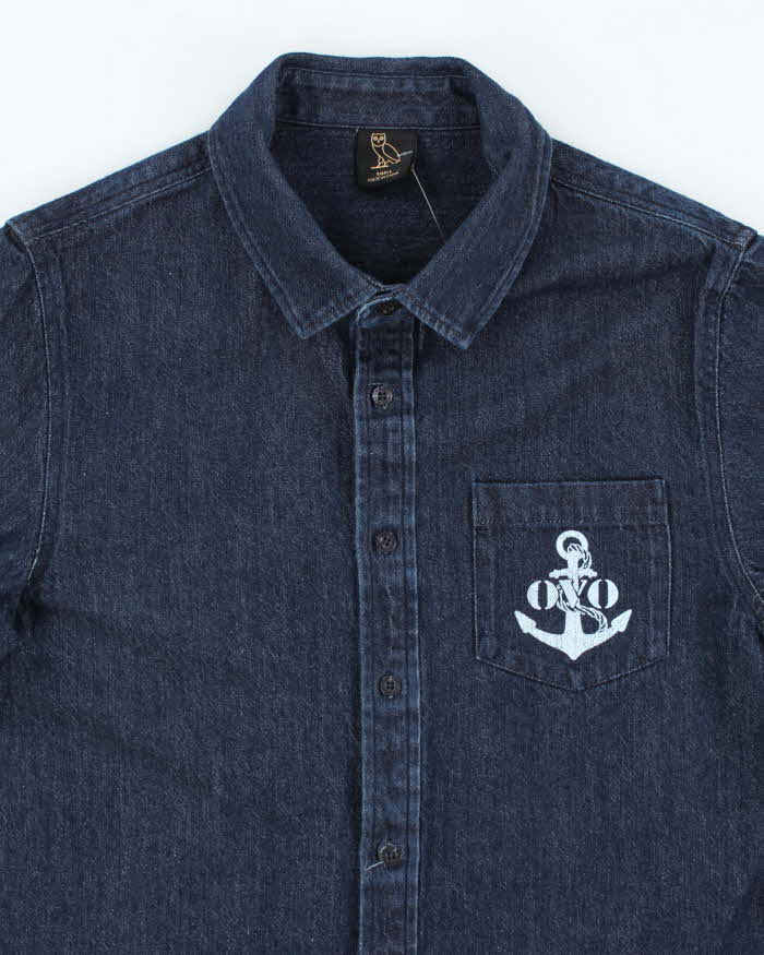 Vintage 2000's OVO Dark Wash Denim Shirt - S