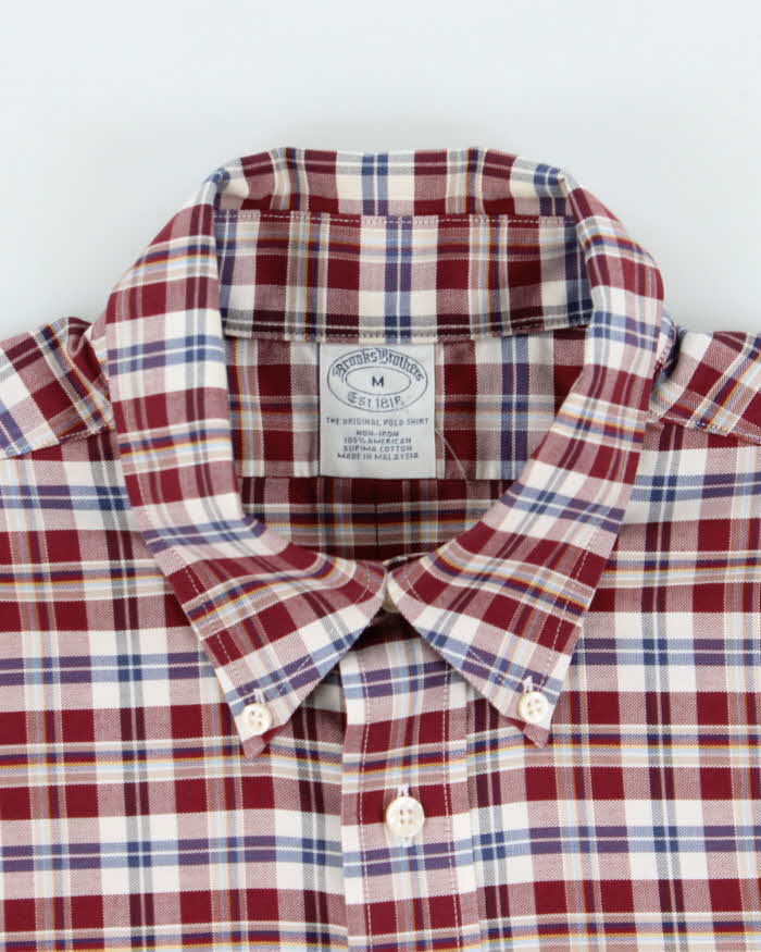 Vintage Brooks Brothers Check Long Sleeve Shirt - M