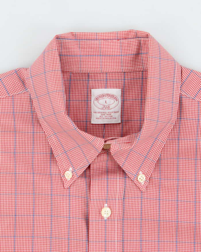 Vintage Brooks Brothers Check Long Sleeve Shirt - L