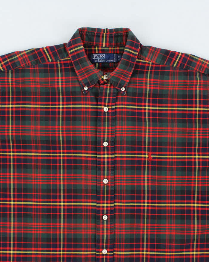 Vintage Ralph Lauren Oversized Check Long Sleeve Shirt - L