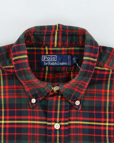 Vintage Ralph Lauren Oversized Check Long Sleeve Shirt - L