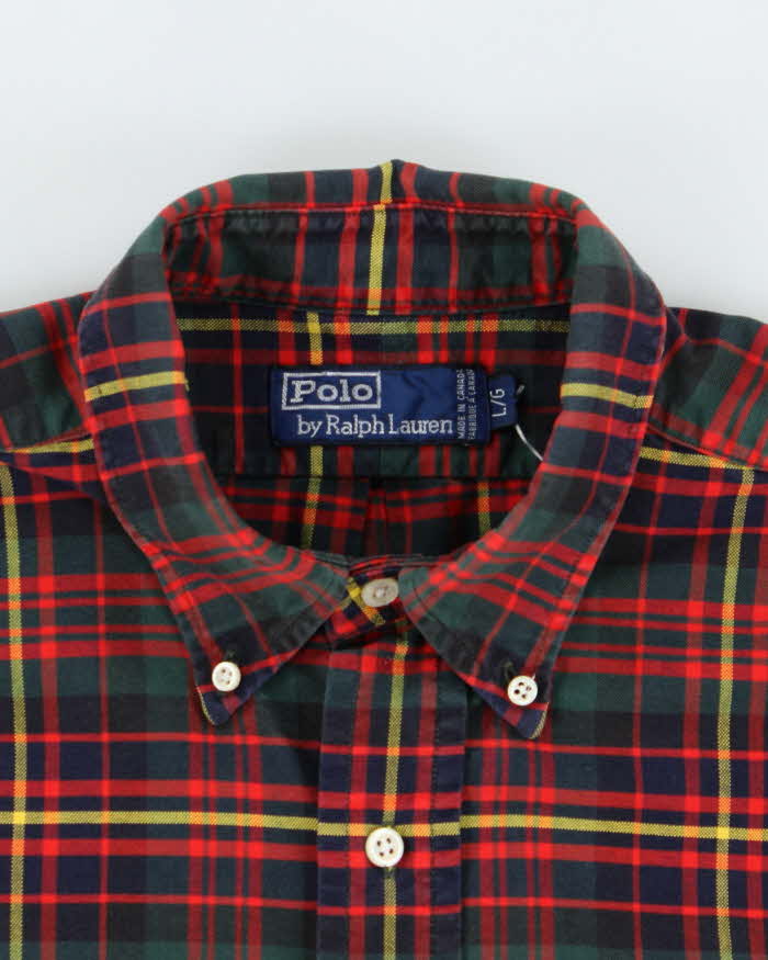 Vintage Ralph Lauren Oversized Check Long Sleeve Shirt - L