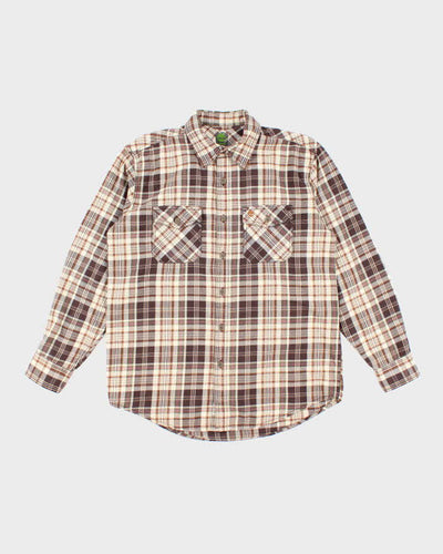 Vintage 00s Timberland Check Long Sleeve Shirt - M