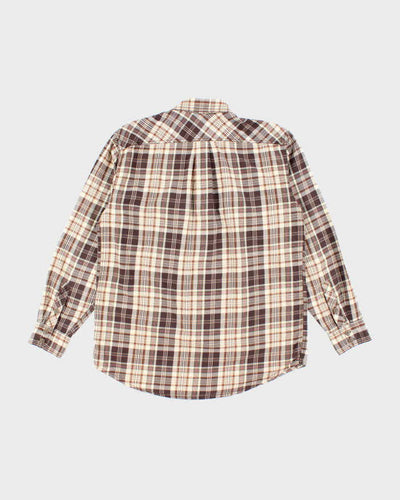 Vintage 00s Timberland Check Long Sleeve Shirt - M