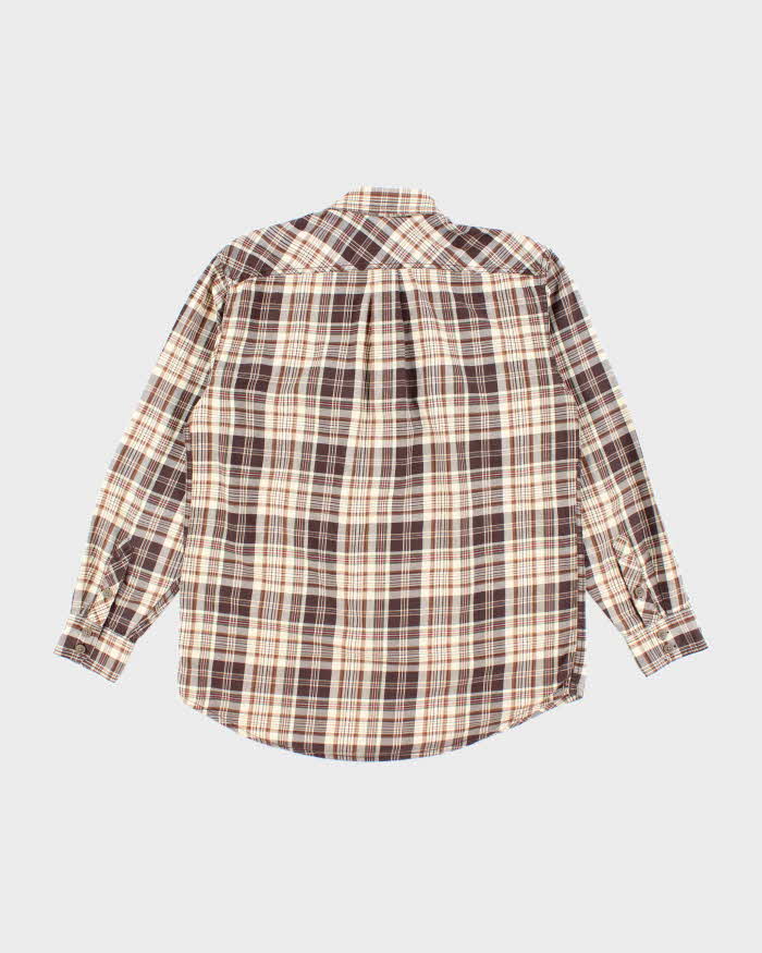 Vintage 00s Timberland Check Long Sleeve Shirt - M