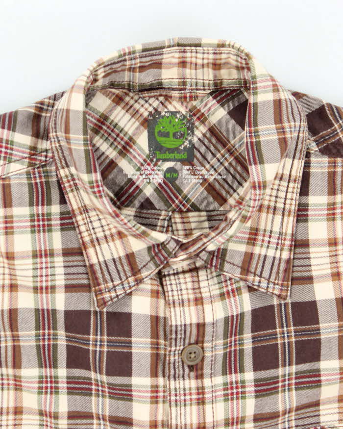 Vintage 00s Timberland Check Long Sleeve Shirt - M