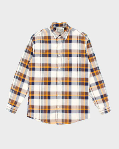 Vintage 00s Guess Check Long Sleeve Shirt - M