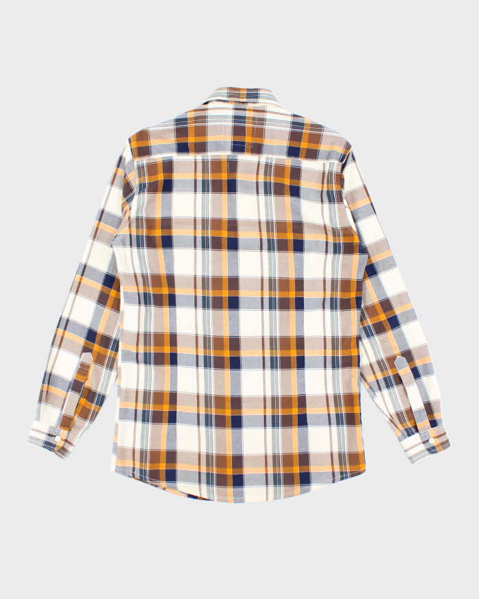 Vintage 00s Guess Check Long Sleeve Shirt - M