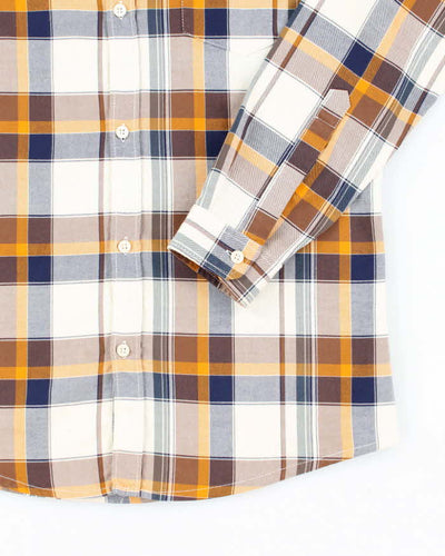 Vintage 00s Guess Check Long Sleeve Shirt - M