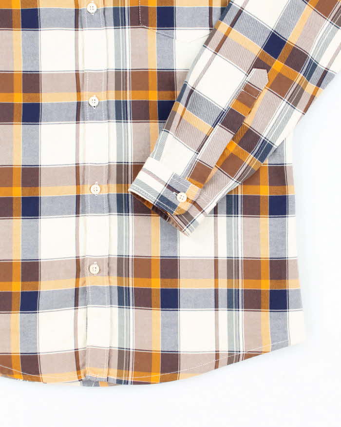 Vintage 00s Guess Check Long Sleeve Shirt - M