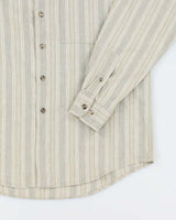Vintage Pierre Cardin Linen Blend Grandad Collar Shirt - M