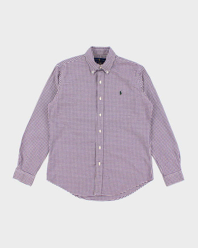Vintage Ralph Lauren Check Long Sleeve Shirt - M