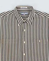 Vintage Yves Saint Laurent Stripe Long Sleeve Shirt - L