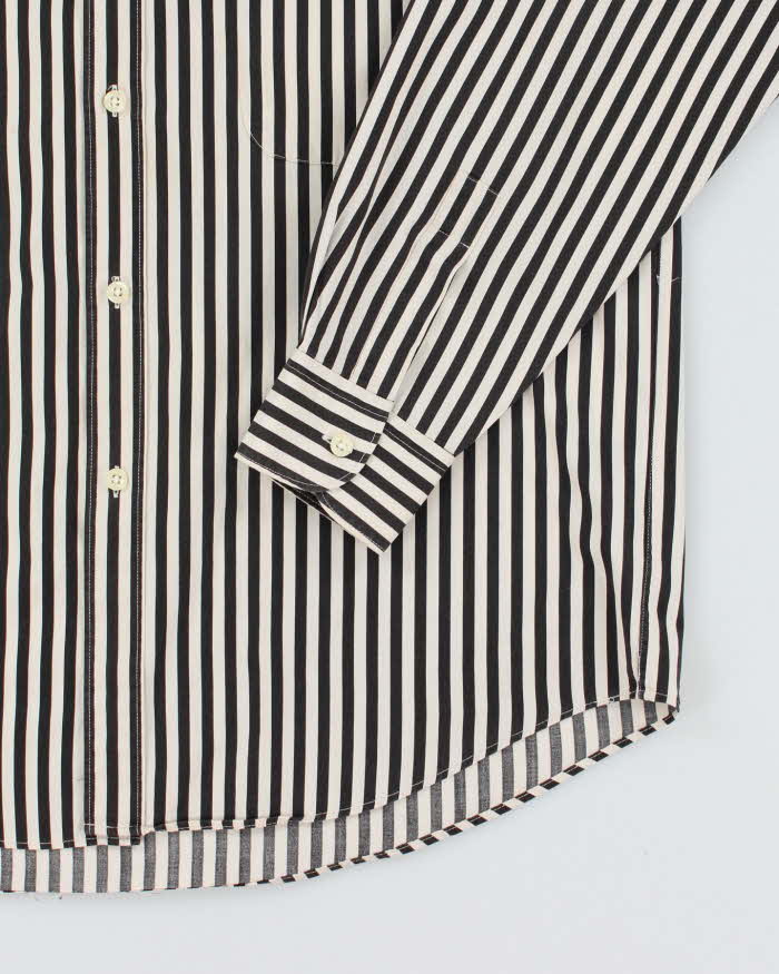 Vintage Yves Saint Laurent Stripe Long Sleeve Shirt - L