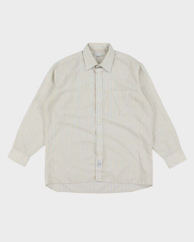Vintage 90's Christian Dior Striped Long Sleeve Shirt - L