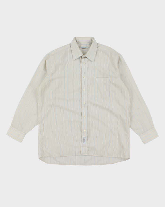 Vintage 90's Christian Dior Striped Long Sleeve Shirt - L