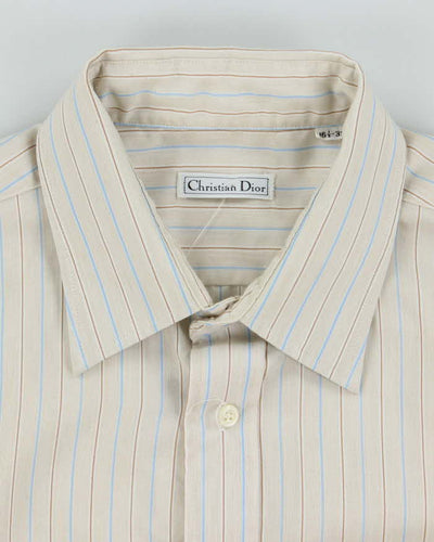 Vintage 90's Christian Dior Striped Long Sleeve Shirt - L