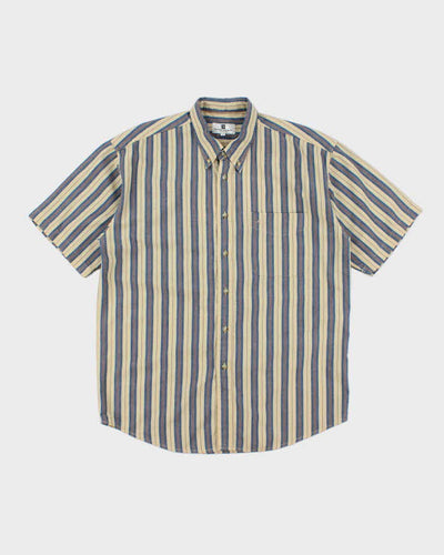 Vintage Pierre Balmain Striped Short Sleeve Shirt - L