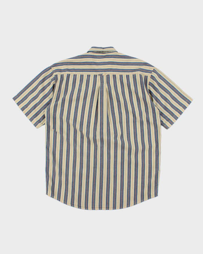 Vintage Pierre Balmain Striped Short Sleeve Shirt - L